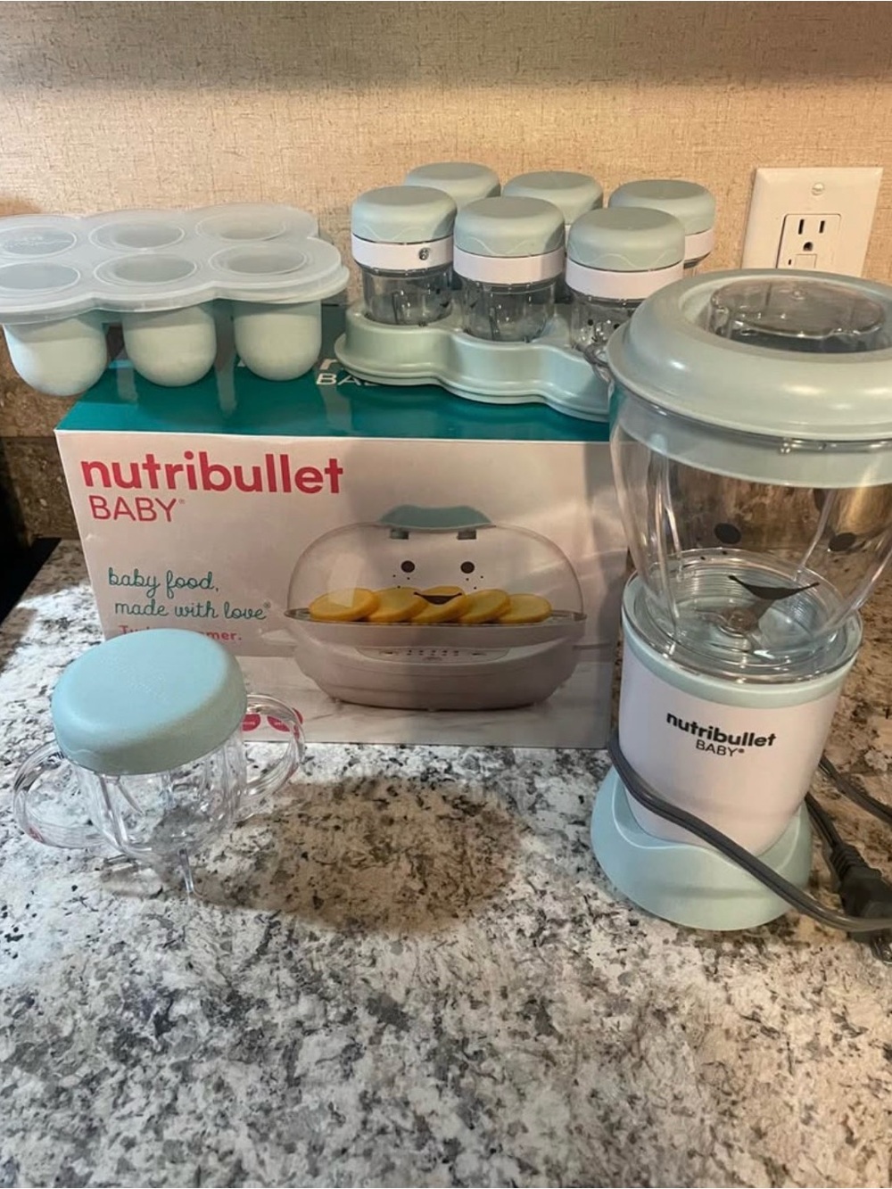 Nutribullet BABY Light Blue Baby Food Maker & Storage Set